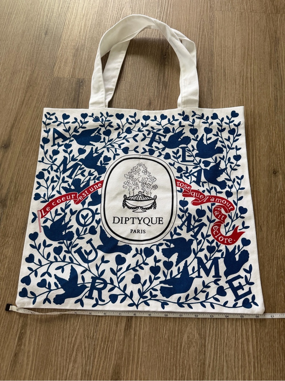 Diptyque 2026 valentine limited canvas tote
